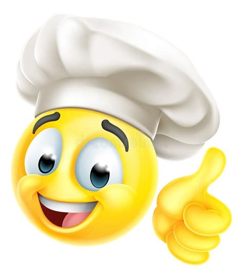 Emoticon del cocinero ilustración del vector Ilustración de cara