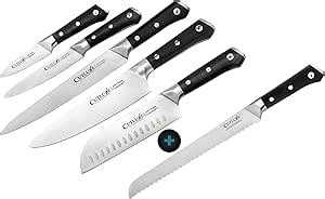 Amazon Cutluxe Chef S Knife Set Serrated Bread Knife Forged