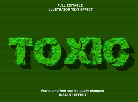 Toxic Vector Text Effect By Azgor Turad On Dribbble