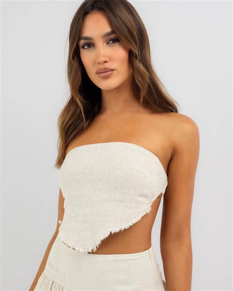 Mooloola Mona Dallis Tube Top In Salt And Pepper Free Shipping And Easy Returns City Beach