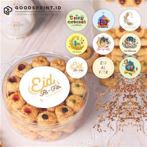 Jual Stiker Kue Lebaran Label Toples Kue Sticker Bulat Lable Kue