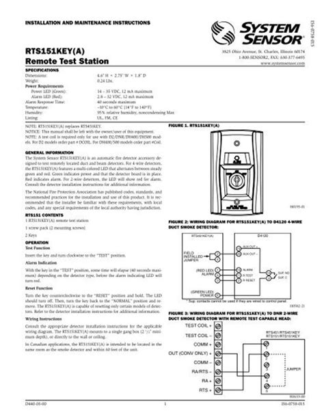 System Sensor Horn Strobe Wiring Diagram