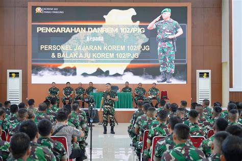 Danrem 102 Pjg Tekankan Netralitas TNI Pada Pemilu 2024