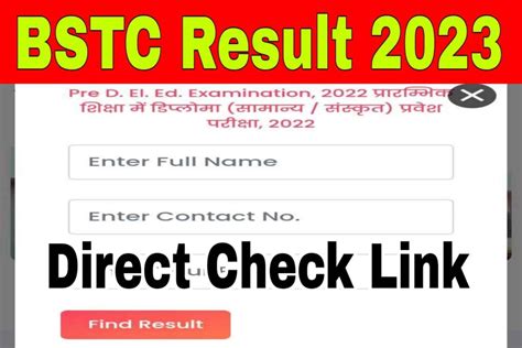 Rajasthan BSTC Result 2023 Name Wise Roll Number Wise Shiksha Gyan