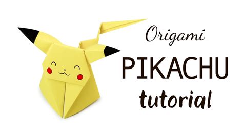 Origami Pikachu Como Hacer Una Figura Pokemon En Papel