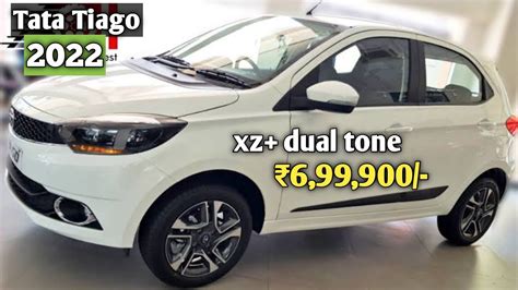 Tata tiago 2022 Xz dual tone features price details review in తలగ