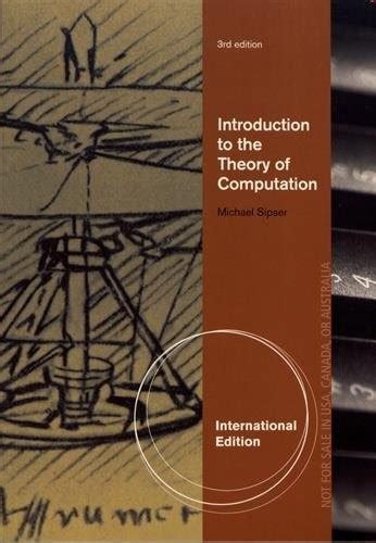 Introduction To The Theory Of Computation Michael Sipser By Michael