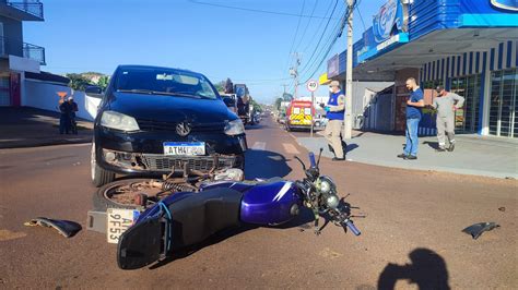 Colisão entre Yamaha e Fox deixa mulher ferida no Cascavel Velho CGN