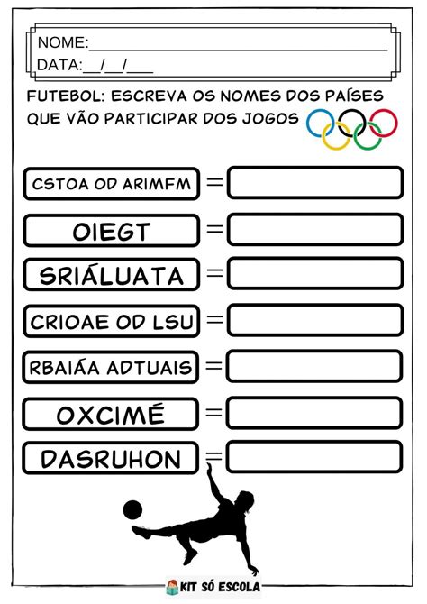 atividades sobre as olimpiadas 2021 5 Educação e Transformação