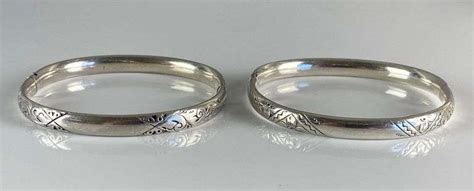 Group Of Sterling Silver Bangle Bracelets Matthew Bullock Auctioneers