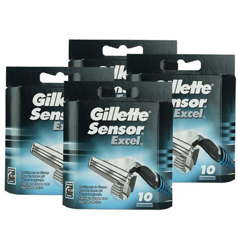 40 Gillette Sensor Excel Rasierklingen 4 x 10 Stück Kli