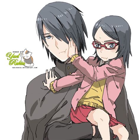 Render Sasuke Y Sarada By YaelRukia On DeviantArt