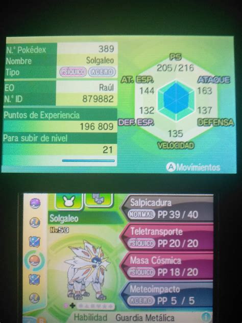 Cambio solgaleo por lunala Pokémon Ultrasol y Ultraluna Amino