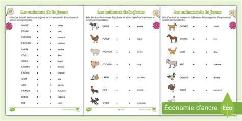 Poster Les Animaux De La Ferme Poster Animaux Okgo Net