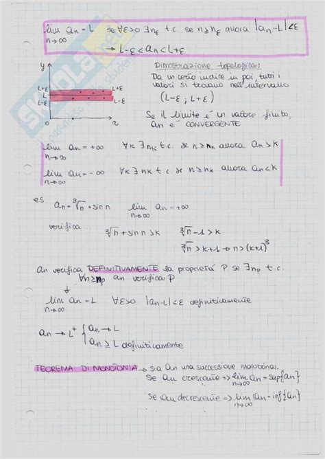 Appunti Analisi Matematica