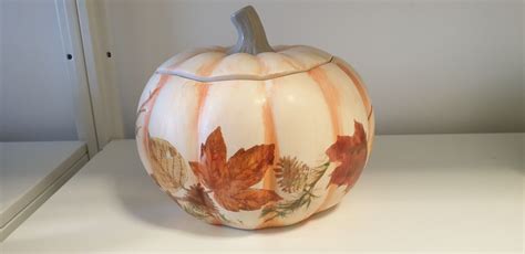 Ceramic Pumpkin Hand Painted Ceramics Pumpkin Carving Pumpkin