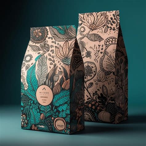 Premium Ai Image Designed Coffee Packaging Photo