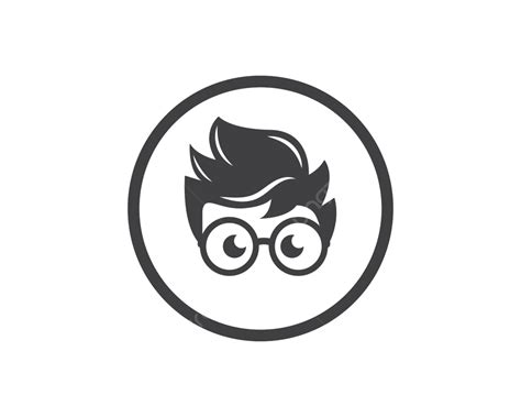 Geek Boy Icon Vector Illustration Design Man Glasses Genius Vector Man