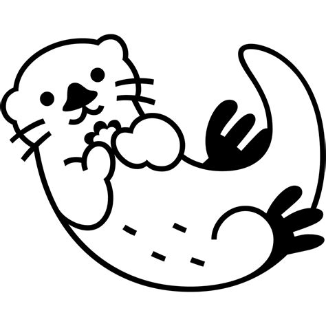 Coloriage Moji Loutre Imprimer Gratuit Moncoloriage Fr