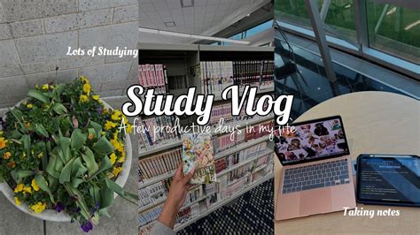 STUDY VLOG A Few Productive Days In My Life Lots Of Studying Taking