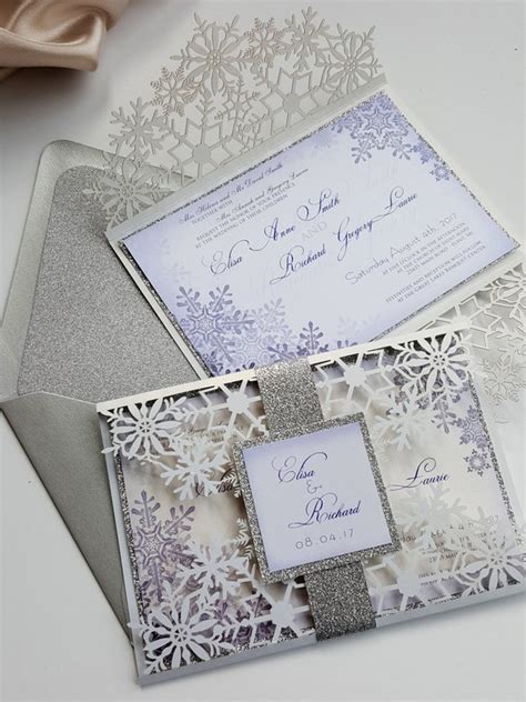 Top 10 Winter Wedding Invitations to Choose on ETSY