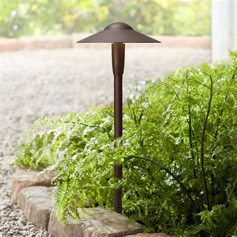 Kichler Landscape 22" High 2700K LED Bronze Dome Path Light - #1G072 | Lamps Plus