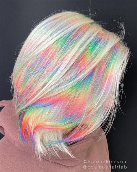 Rainbow Hair Coloring Transforms Ordinary Locks Into Shimmering Prism Coifs Modern Met