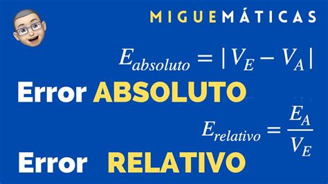 Cómo calcular el Error Absoluto y el Error Relativo en 5 minutos