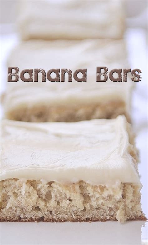 Banana Bars Recipe