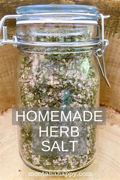 Homemade Diy Herb Salt Infused Recipe Herb Salt Recipe Herb