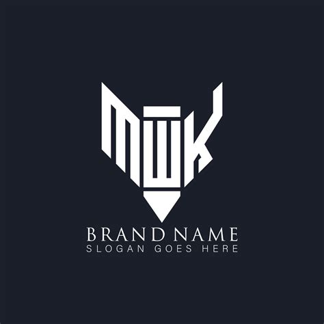 diseño de logotipo de letra mwk sobre fondo negro mwk creative