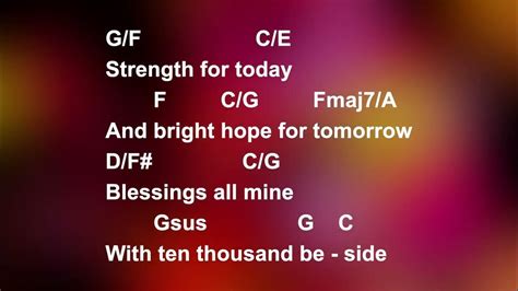 Great Is Thy Faithfulness Lyrics And Chords Congregational Key Youtube