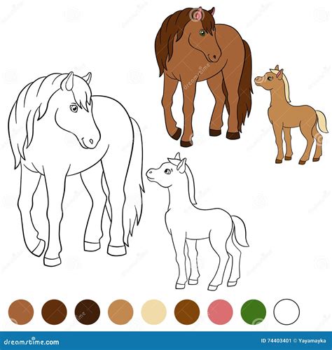 Cute Baby Horse Drawing