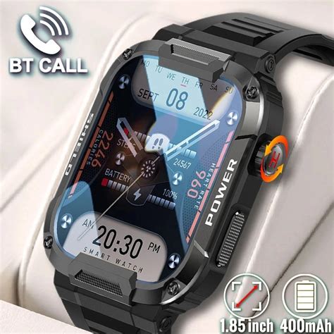 Rugged Military Smart Watch Men For Android IOS Ftiness Watches Ip68