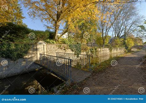 The Beautiful Auttumn View in Chevreuse Village at Picturesque Yvette ...