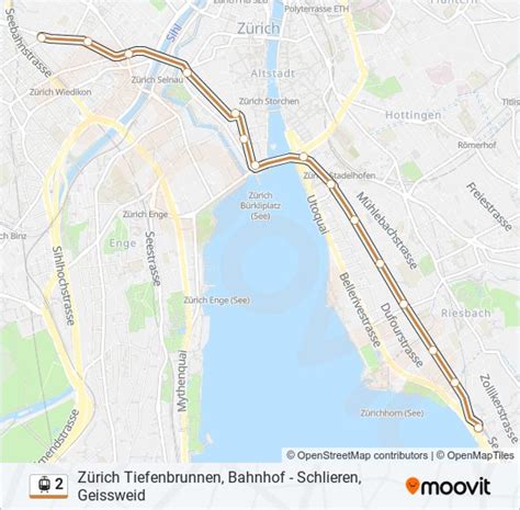 Route Schedules Stops Maps Z Rich Tiefenbrunnen Bahnhof