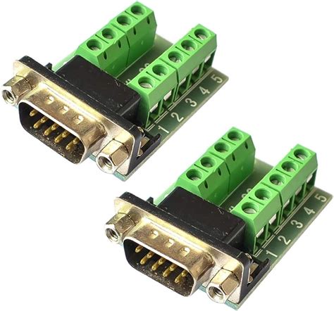 Amazon HiLetgo 2pcs DB9 Female Adapter RS232 To Terminal RS232