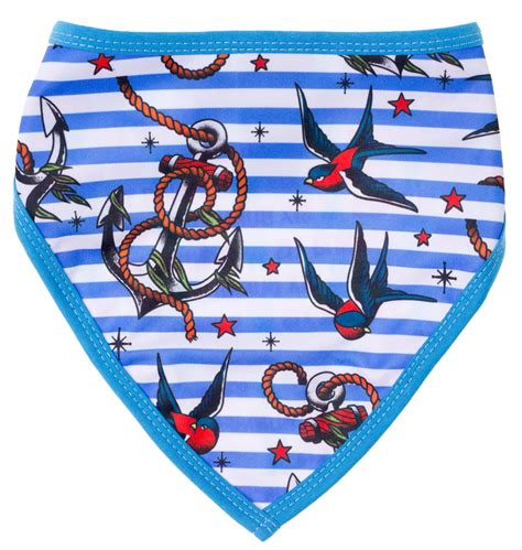 Six Bunnies Sailor Bib Set