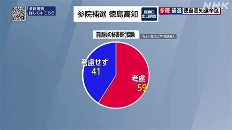 【参院補選2023・徳島高知】開票結果・出口調査・投票率を解説 Nhk