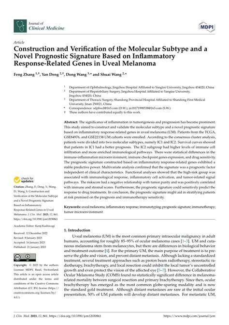 Pdf Construction And Verification Of The Molecular Subtype And A