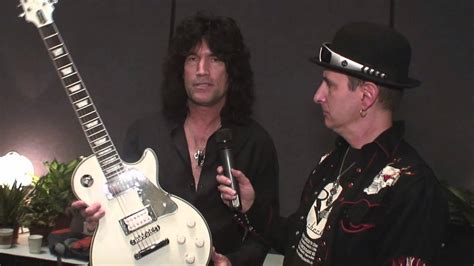 Tommy Thayer Of Kiss And His White Lightning Epiphone Guitar Namm