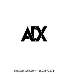 Letra Adx Dise O Original Del Logotipo Vector De Stock Libre De