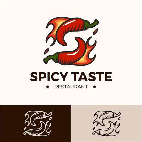 Free Vector | Hand drawn spicy logo design