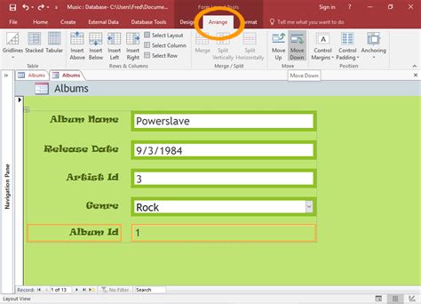 Microsoft Access Modify A Form