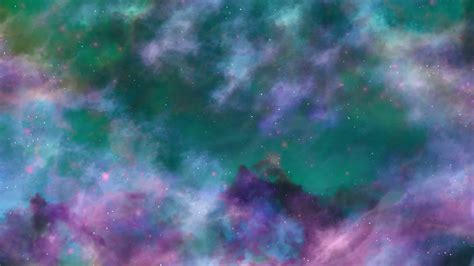 Blue Green Space Nebula Background Stock Motion Graphics Sbv