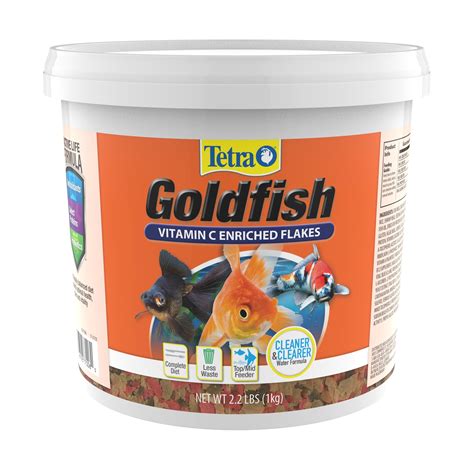 Tetra Goldfish Flakes 22 Pound Bucket Balanced Diet Clear Water