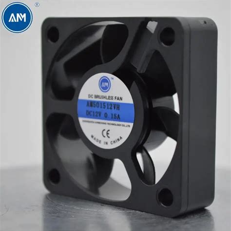 Am5015 50x50x15mm 5015 Brushless Cooling Mini Cabinet 12 Volt Dc Fan