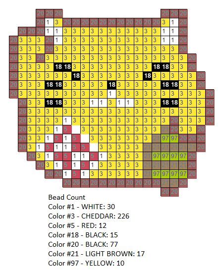 An Image Of A Cross Stitch Pattern With Numbers And Colors On It S Side