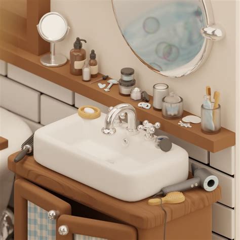 3D Bathroom Moonanaliza In 2024 3d Art 3d Illustration Art