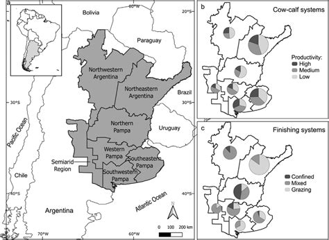 A Map Of The Study Area In Grey Showing The Different Beef